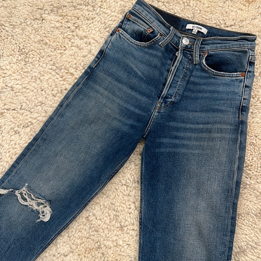 RE/DONE High Rise Comfort Stretch Crop